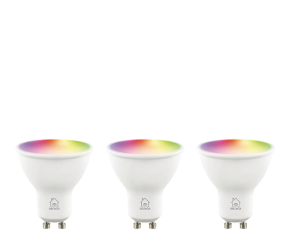 Inteligentne oświetlenie DELTACO SMART H LED lamp 3pack GU10 WiFI 2.4GHz 5W 470lm Dim